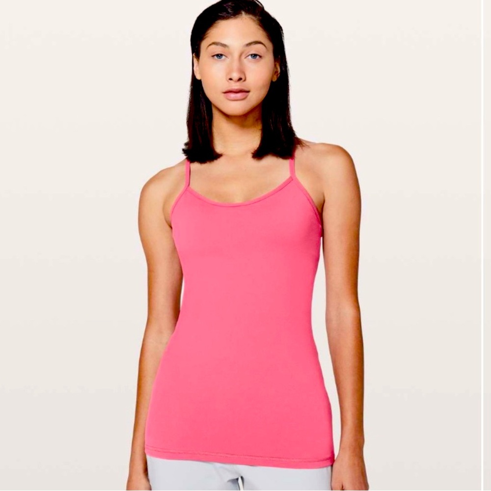 Lululemon Women Power Y Tank Luon Size 6 Pink